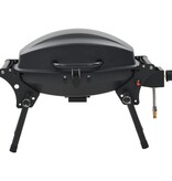 VidaXL Gasbarbecue met kookzone zwart