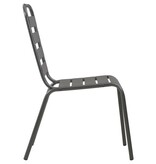 VidaXL Tuinstoelen stapelbaar 2 st staal grijs