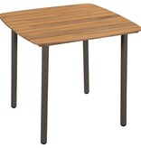 VidaXL 5-delige Tuinset massief acaciahout en staal