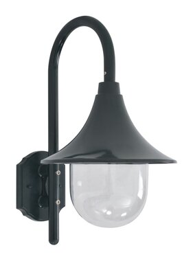 VidaXL Tuin wandlamp E27 42 cm aluminium donkergroen