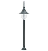 VidaXL Paalverlichting tuin E27 120 cm aluminium donkergroen