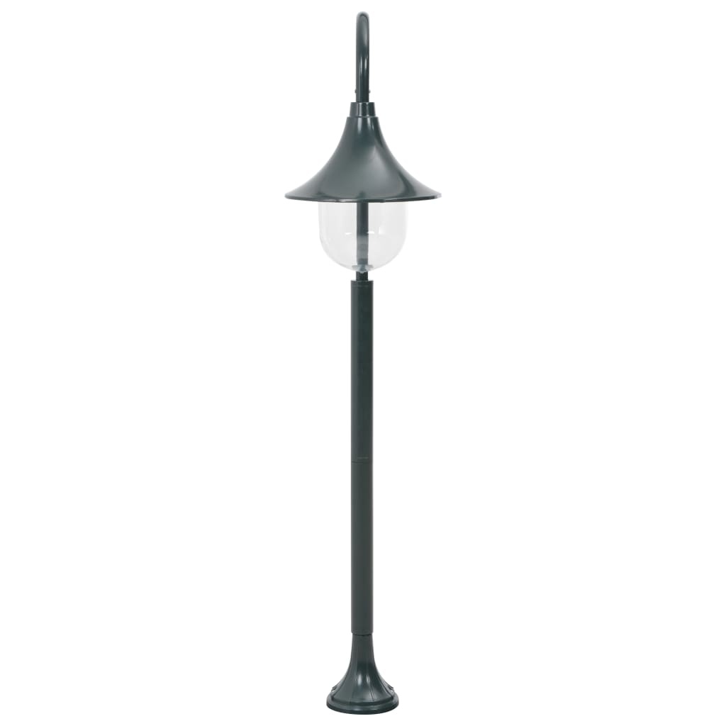 VidaXL Paalverlichting tuin E27 120 cm aluminium donkergroen