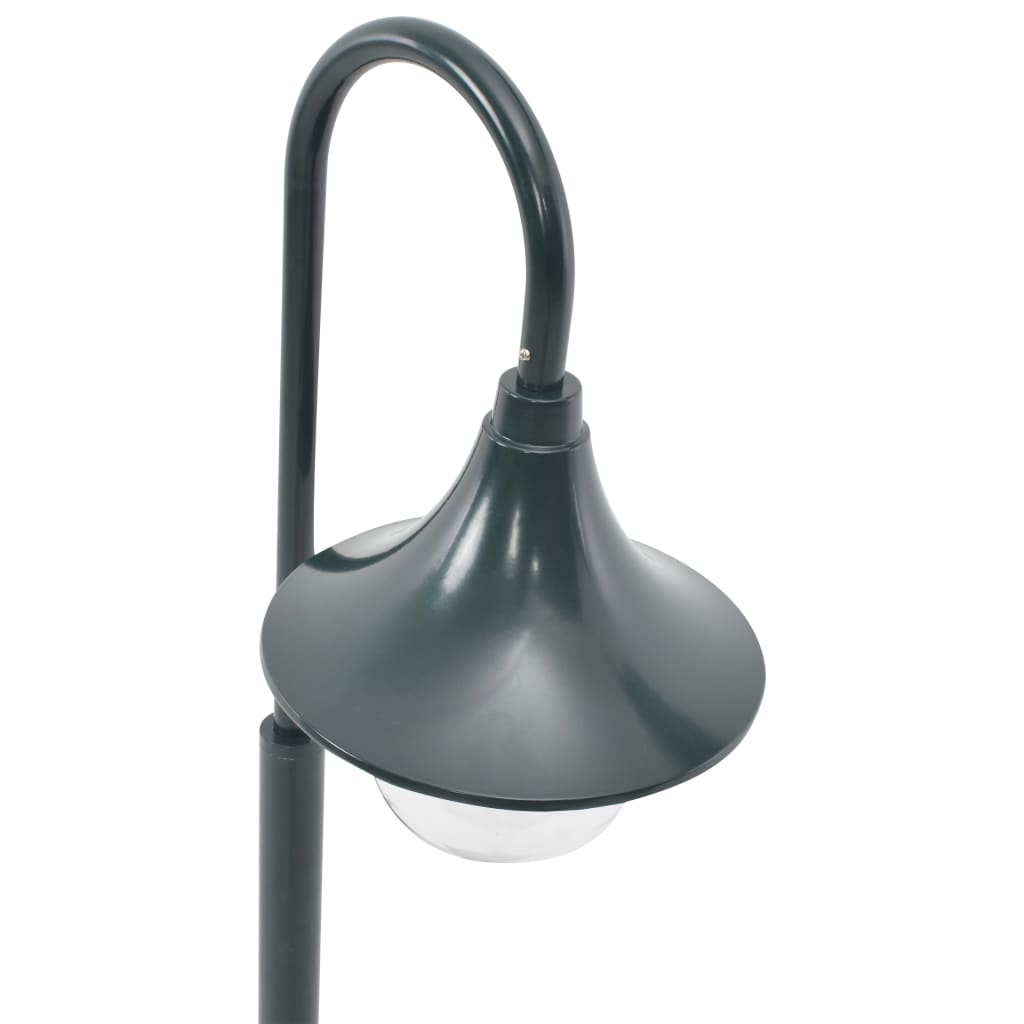 VidaXL Paalverlichting tuin E27 120 cm aluminium donkergroen