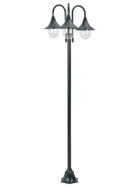 VidaXL Paalverlichting tuin E27 220 cm aluminium donkergroen 3-delig