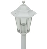 VidaXL Paalverlichting voor tuin E27 110 cm aluminium wit 6 st