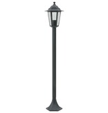 VidaXL Paalverlichting voor tuin E27 110 cm aluminium donkergroen 6 st