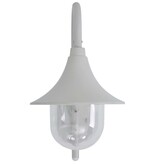 VidaXL Tuin wandlamp E27 42 cm aluminium wit