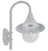 VidaXL Tuin wandlamp E27 42 cm aluminium wit