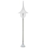 VidaXL Paalverlichting tuin E27 120 cm aluminium wit