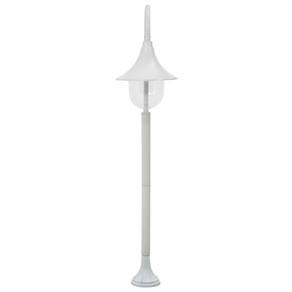 VidaXL Paalverlichting tuin E27 120 cm aluminium wit