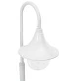 VidaXL Paalverlichting tuin E27 120 cm aluminium wit