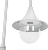 VidaXL Paalverlichting tuin E27 120 cm aluminium wit