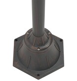 VidaXL Paalverlichting tuin E27 220 cm aluminium brons 2-delig