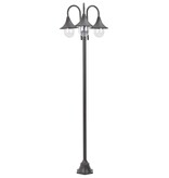 VidaXL Paalverlichting tuin E27 220 cm aluminium brons 3-delig