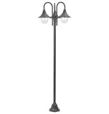VidaXL Paalverlichting tuin E27 220 cm aluminium brons 3-delig