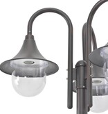 VidaXL Paalverlichting tuin E27 220 cm aluminium brons 3-delig