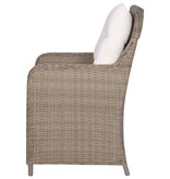 VidaXL Tuinstoelen 2 st met kussens poly rattan bruin