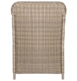 VidaXL Tuinstoelen 2 st met kussens poly rattan bruin