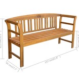 VidaXL Tuinbank 157 cm massief acaciahout