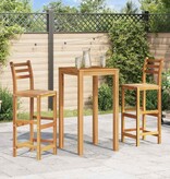 VidaXL Barkrukken 2 st massief acaciahout