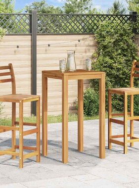 VidaXL Barkrukken 2 st massief acaciahout