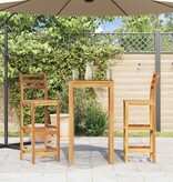 VidaXL Barkrukken 2 st massief acaciahout