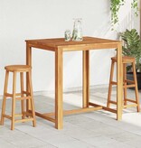 VidaXL Barkrukken 2 st massief acaciahout