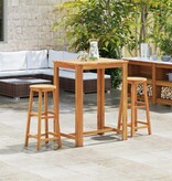 VidaXL Barkrukken 2 st massief acaciahout