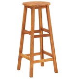 VidaXL Barkrukken 2 st massief acaciahout