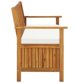 VidaXL Tuinopslagbank 120x63x84 cm massief acaciahout