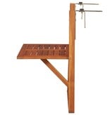 VidaXL Balkontafel hangend 64,5x44x80 cm massief acaciahout