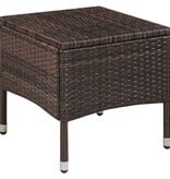 VidaXL 3-delige Bistroset poly rattan bruin