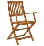 VidaXL 5-delige Tuinset inklapbaar massief acaciahout