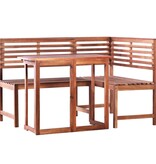 VidaXL 2-delige Bistroset massief acaciahout