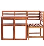 VidaXL 2-delige Bistroset massief acaciahout