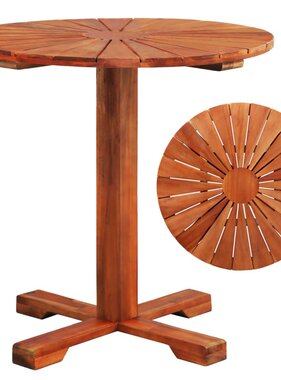 VidaXL Bistrotafel 70x70 cm massief acaciahout