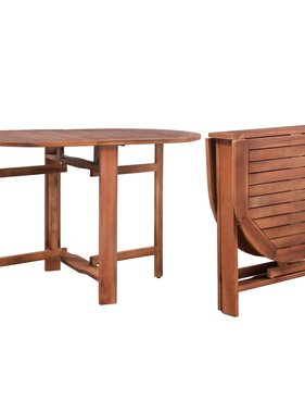 VidaXL Tuintafel 120x70x74 cm massief acaciahout