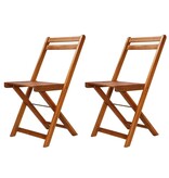 VidaXL 3-delige Bistroset inklapbaar massief acaciahout