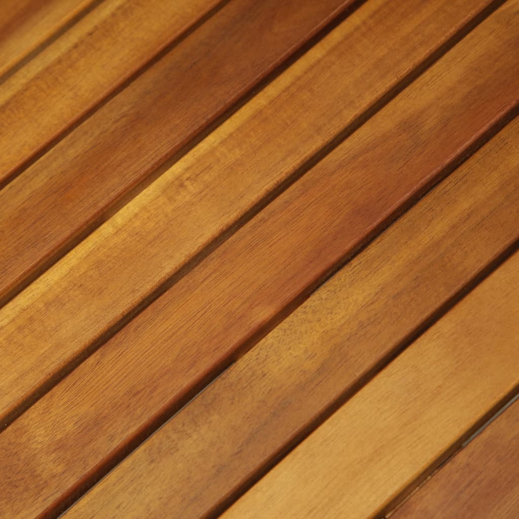 VidaXL 3-delige Bistroset inklapbaar met kussens massief acaciahout