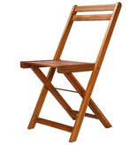 VidaXL Bistrostoelen 2 st massief acaciahout