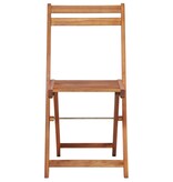 VidaXL Bistrostoelen 2 st massief acaciahout