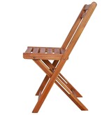 VidaXL Bistrostoelen 2 st massief acaciahout