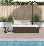 VidaXL Tuinbed 195x60 cm poly rattan bruin