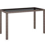 VidaXL 6-delige Tuinset met kussens poly rattan bruin