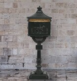 VidaXL Staande brievenbus vintage stijl roestbestendig aluminium groen