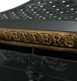 VidaXL Staande brievenbus vintage stijl roestbestendig aluminium groen