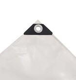 VidaXL Dekzeil 650 g/m² 4x8 m wit
