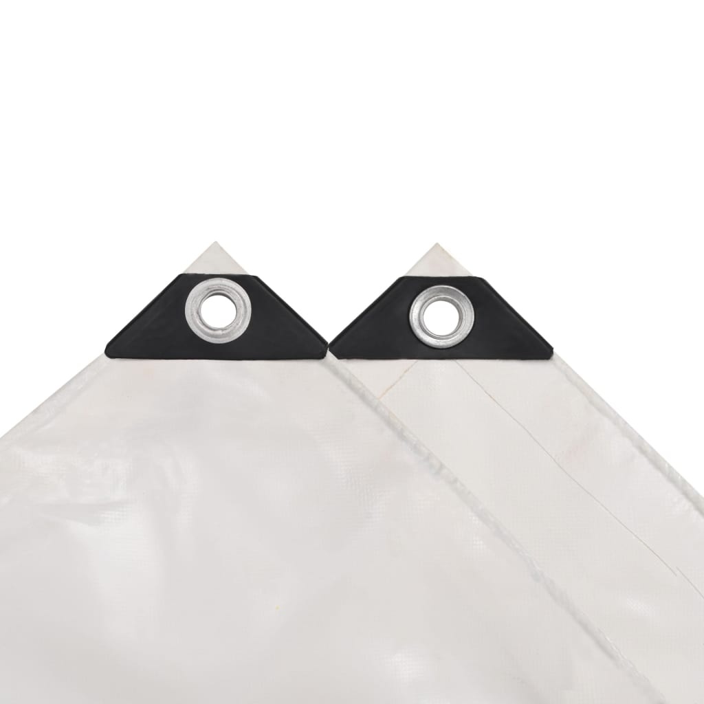 VidaXL Dekzeil 650 g/m² 4x6 m wit