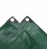 VidaXL Dekzeil 650 g/m² 4x7 m groen