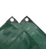 VidaXL Dekzeil 650 g/m² 4x5 m groen